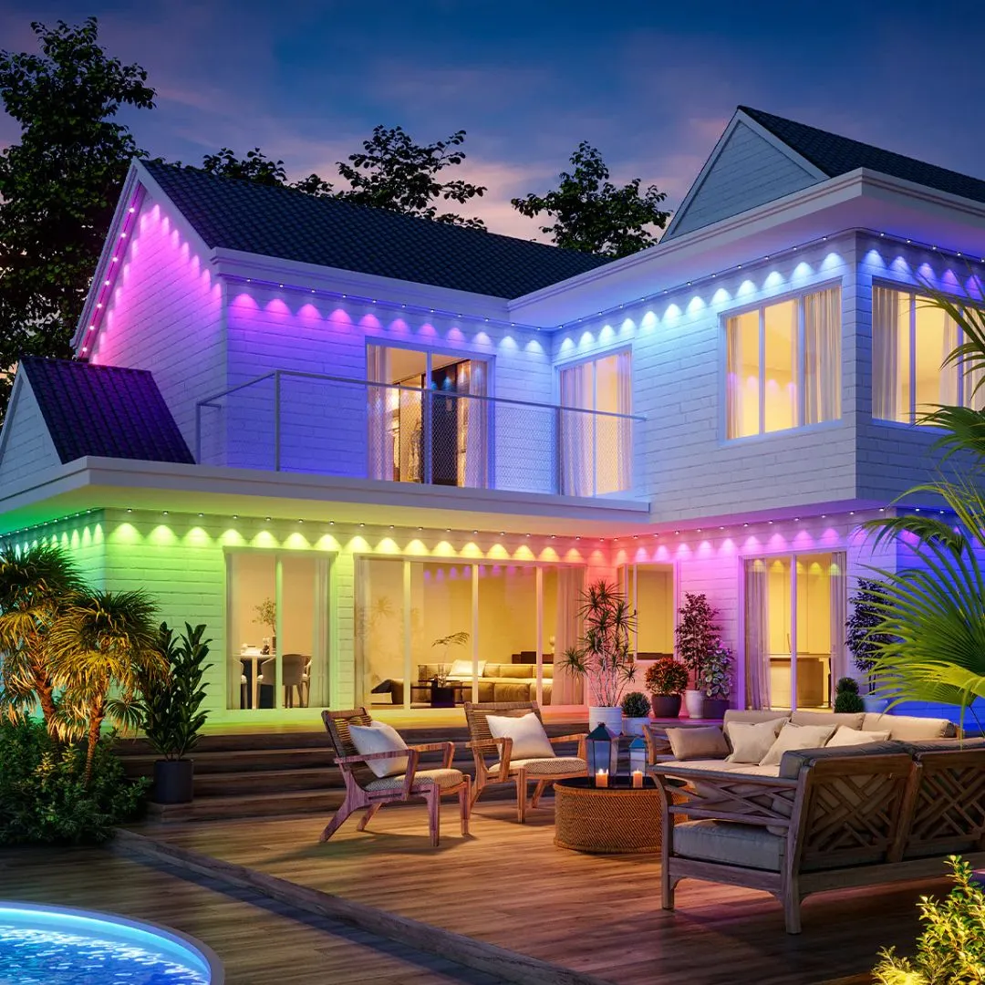 Custom outdoor lighting design — landscape and architectural accents