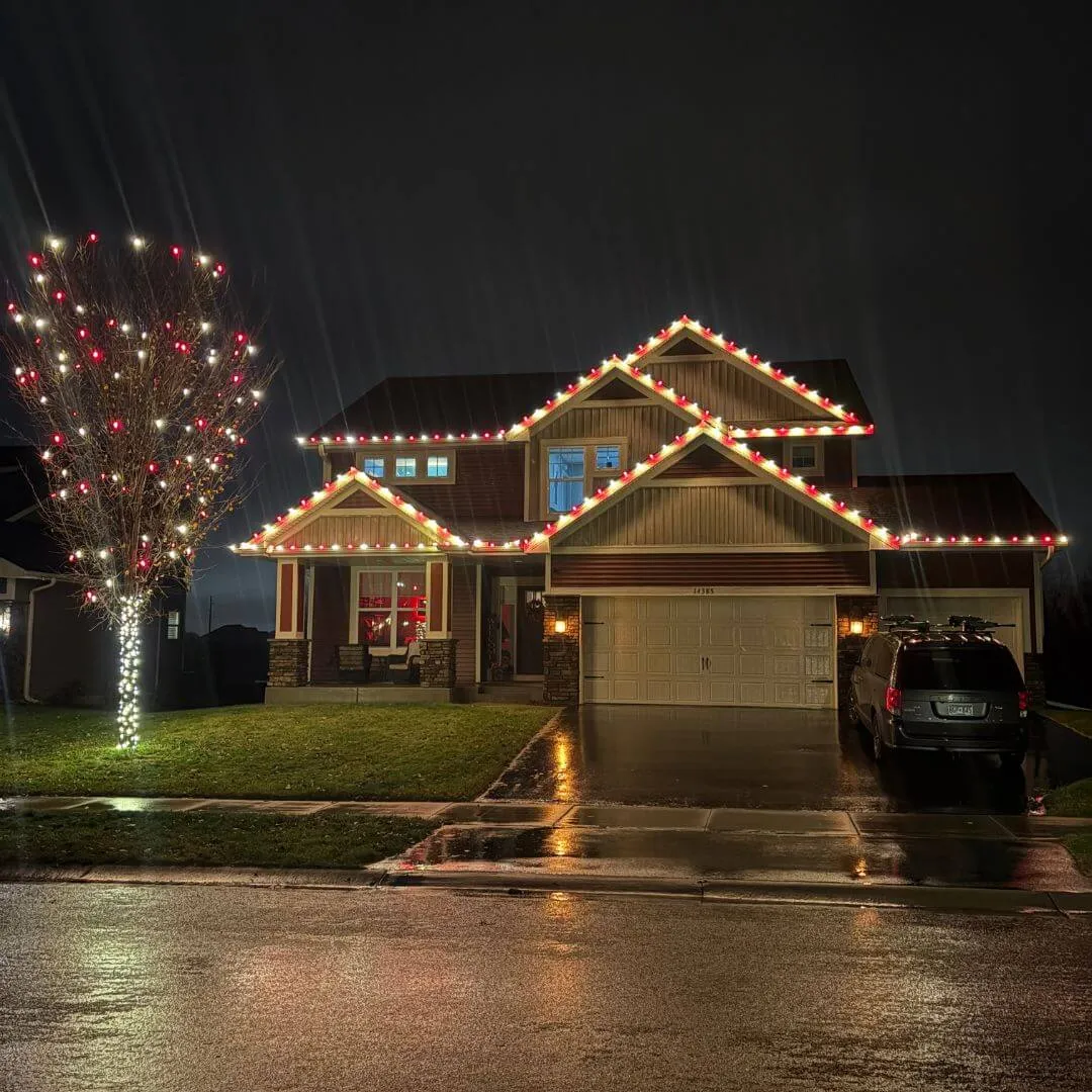 Permanent architectural lighting — custom LED outdoor lighting design